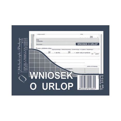Druk MiP Wniosek o Urlop A6/40